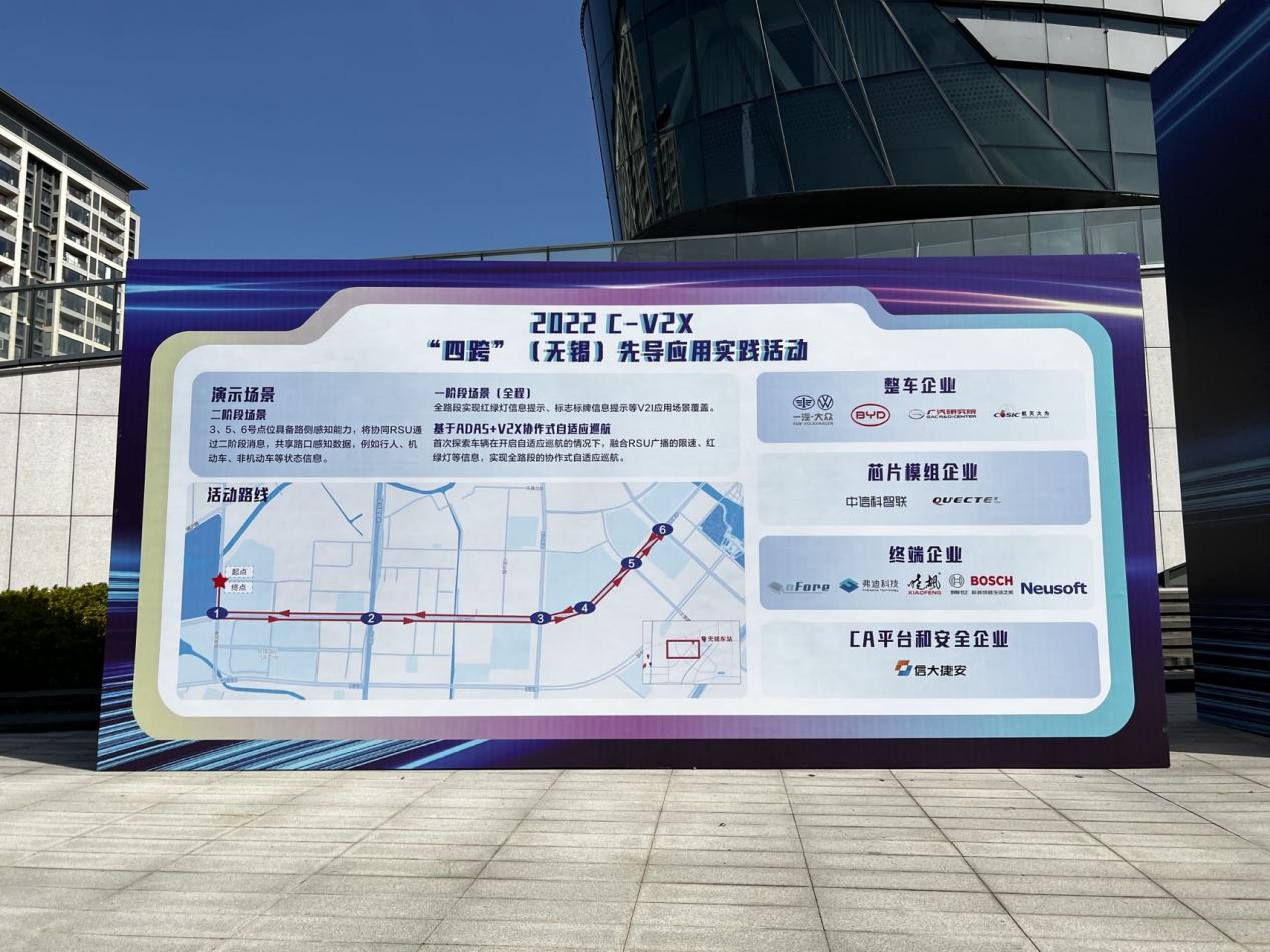 中信科智联助力C-V2X“四跨”（无锡）先导应用实践活动