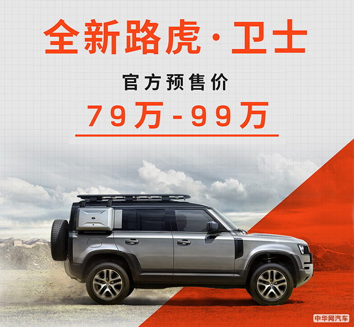 预售价79-99万元 全新路虎卫士110车型中国首秀
